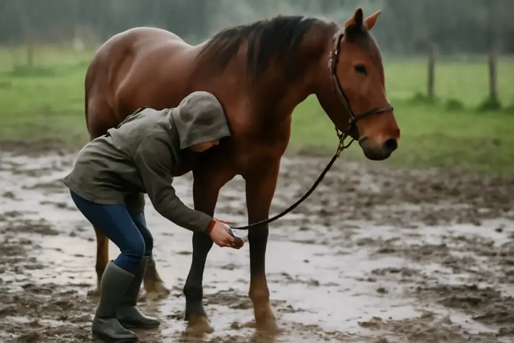 Mud fever nel cavallo: strategie efficaci per prevenirla in periodi piovosi