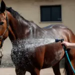 Irrorazione con acqua fredda: quando è consigliata e il beneficio reale sulla muscolatura equina
