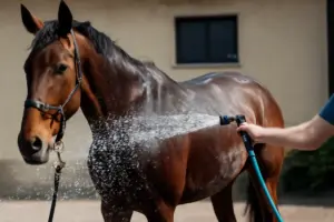Irrorazione con acqua fredda: quando è consigliata e il beneficio reale sulla muscolatura equina