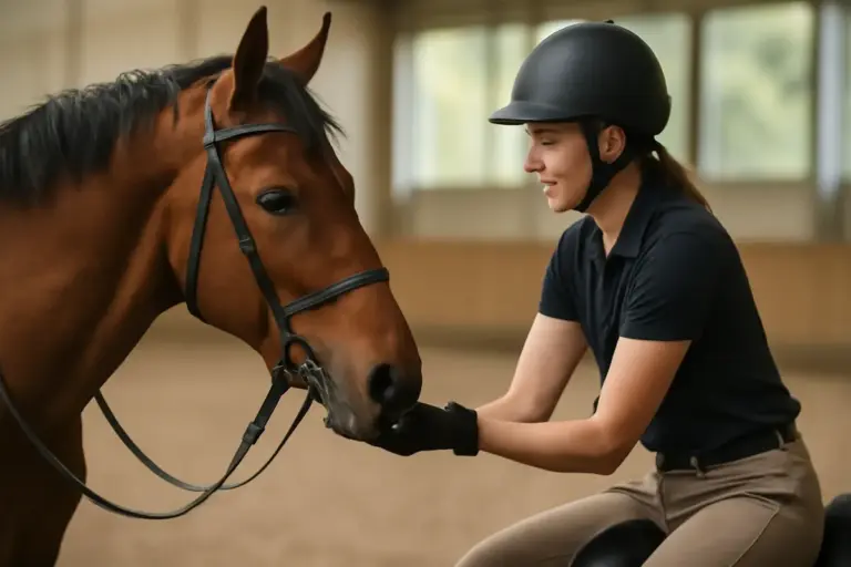 Quali sono i segnali di intesa tra cavallo e cavaliere durante l’allenamento? Il gesto che rafforza il feeling